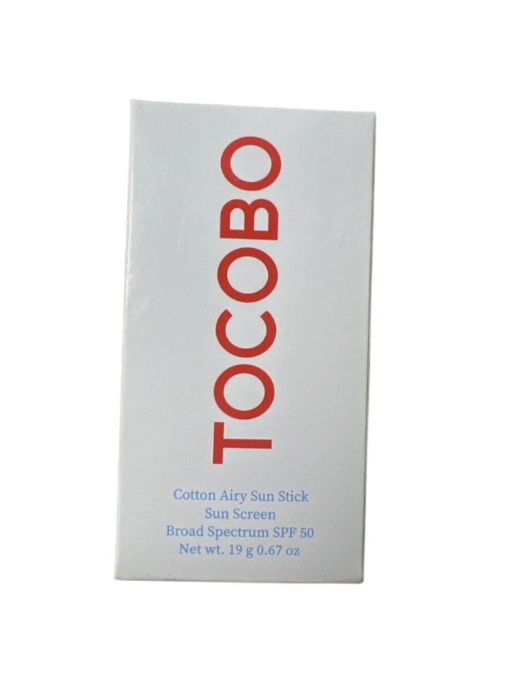TOCOBO Cotton Airy Sun Stick SPF 50 Broad Spectrum 0.67 oz 19g Exp 06/2027
